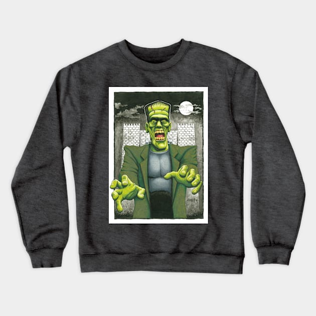 Frankenstein's Monster Crewneck Sweatshirt by Stolencheese